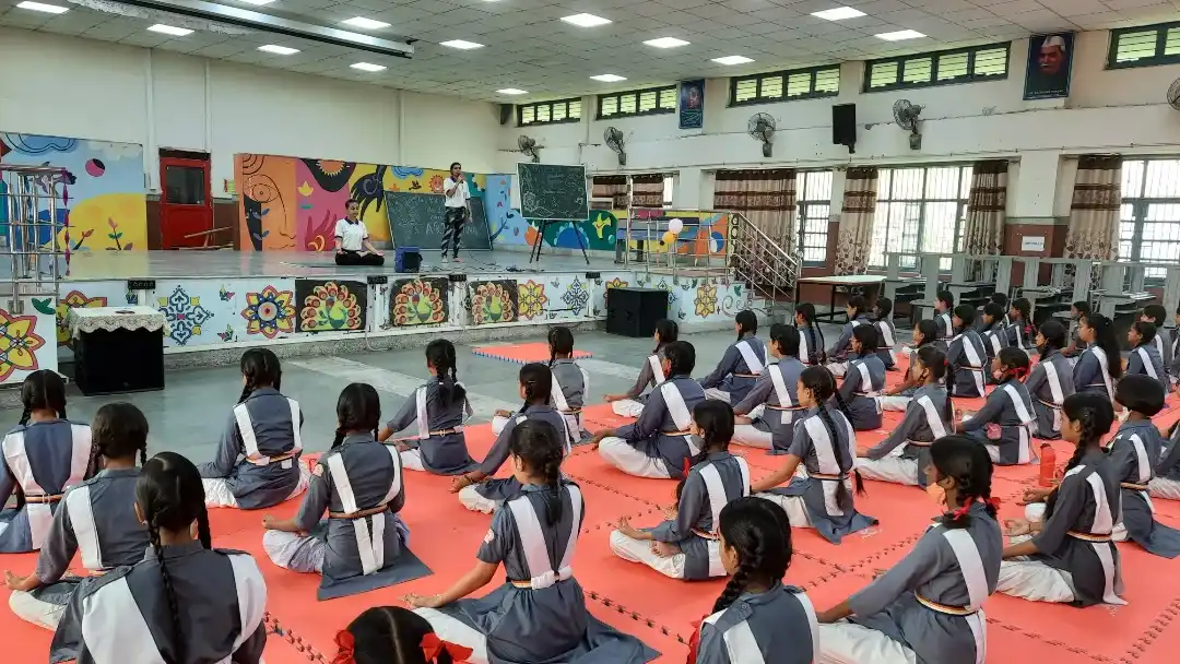 Summer Yoga Camp at Sarvodaya Vidyalaya Rohini Delhi